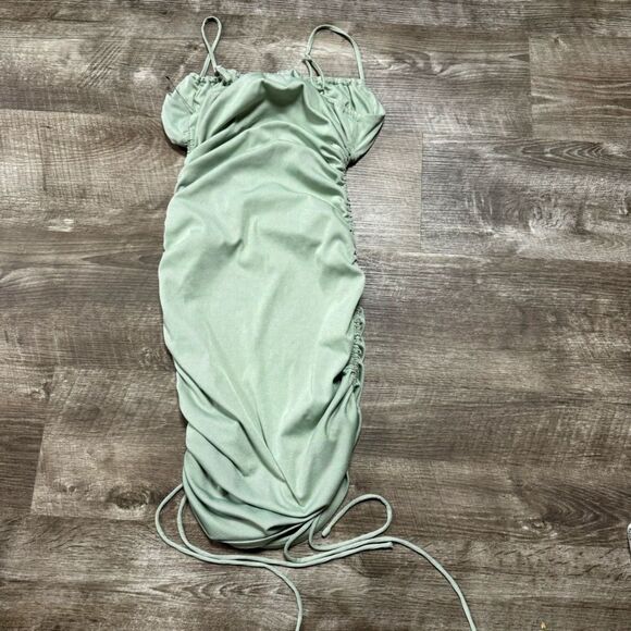 Princess Polly LAYTON MINI DRESS GREEN Size 8 - Picture 10 of 10